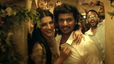 Shruti Haasan and Lokesh Kanagaraj in Inimel Shruti Haasan and Lokesh Kanagaraj in Inimel