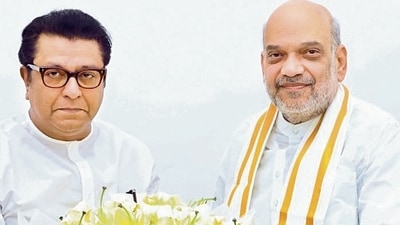 New Delhi, March 19 (ANI): Maharashtra Navnirman Sena (MNS) chief Raj Thackeray meets Union Home Minister Amit Shah, in New Delhi on Tuesday. (ANI Photo) (MNS X) New Delhi, March 19 (ANI): Maharashtra Navnirman Sena (MNS) chief Raj Thackeray meets Union Home Minister Amit Shah, in New Delhi on Tuesday. (ANI Photo) (MNS X)