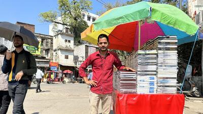 Nitin Kumar got the idea of such a stall way back in 2014 when he first arrived in Delhi and spotted a pavement establishment stocked with diaries in Mukherjee Nagar. (Mayank Austen Soofi) Nitin Kumar got the idea of such a stall way back in 2014 when he first arrived in Delhi and spotted a pavement establishment stocked with diaries in Mukherjee Nagar. (Mayank Austen Soofi)
