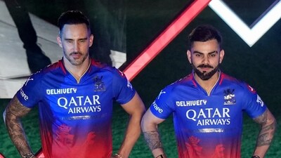 RCB have changed the black in their jerseys to blue (PTI) RCB have changed the black in their jerseys to blue (PTI)