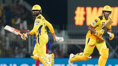 Shivam Dube then joined Daryl Mitchell as CSK's Impact Player, coming in for Mustafizur Rahman, who was the pick of the bowlers for CSK. He managed to see off the short ball barrage from RCB with Ravindra Jadeja at the other end as the pair took CSK over the line. (PTI) Shivam Dube then joined Daryl Mitchell as CSK's Impact Player, coming in for Mustafizur Rahman, who was the pick of the bowlers for CSK. He managed to see off the short ball barrage from RCB with Ravindra Jadeja at the other end as the pair took CSK over the line. (PTI)