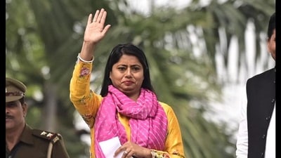 Pallavi Patel’s statement came the day after the SP chief Akhilesh Yadav disowned Apna Dal (K) as an ally for the 2024 LS polls. (HT File)