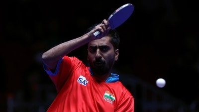 India's Sathiyan Gnanasekaran (REUTERS)