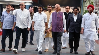 The INDIA bloc leaders asked chief election commissioner Rajiv Kumar to take immediate action against individuals and officers who misuse their offices to “harass” opposition leaders. (Agencies) The INDIA bloc leaders asked chief election commissioner Rajiv Kumar to take immediate action against individuals and officers who misuse their offices to “harass” opposition leaders. (Agencies)