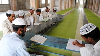 There are 16,500 recognised madrassas in the state. (HT Photo) There are 16,500 recognised madrassas in the state. (HT Photo)