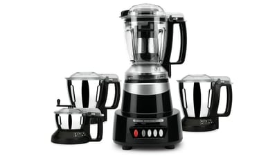 A Panasonic mixer grinder used to grind coffee beans.
