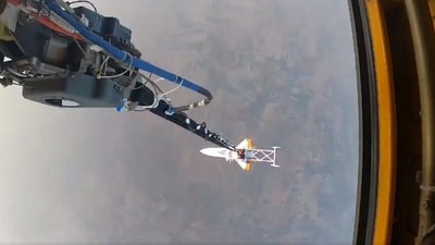 Airlifted to an altitude of 4.5 kms, IAF Air Warriors were part of the successful mission. (@IAF_MCC)