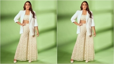 On Friday, Huma gave her fans a sweet surprise as the actress took to Instagram and uploaded a series of stunning pictures, accompanied by some quirky emotions as the caption. In the post, she can be seen looking ethereal in a white ensemble. (Instagram/@iamhumaq) On Friday, Huma gave her fans a sweet surprise as the actress took to Instagram and uploaded a series of stunning pictures, accompanied by some quirky emotions as the caption. In the post, she can be seen looking ethereal in a white ensemble. (Instagram/@iamhumaq)
