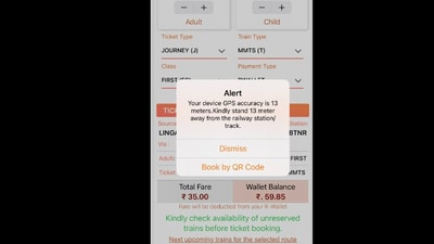Snapshot of the Unreserved Ticketing System app. (X/@Venkat) Snapshot of the Unreserved Ticketing System app. (X/@Venkat)