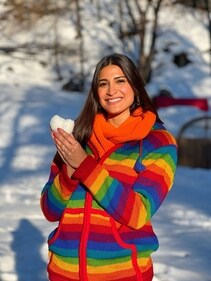 The Bollywood actor says she lucky to have got snow there (Instagram)