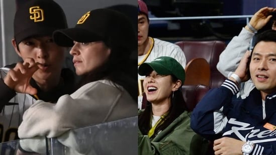 Song Joong Ki and wife Katy Louise spotted on rare date alongside Hyun Bin and Son Ye Jin(Photo credit: News1, X (twitter))