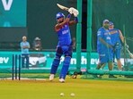 Mumbai Indians' skipper Hardik Pandya bats during a practice session ahead of their match against Gujarat Titans in the Indian Premier League (IPL) 2024, at Narendra Modi Stadium in Ahmedabad on Saturday Mumbai Indians' skipper Hardik Pandya bats during a practice session ahead of their match against Gujarat Titans in the Indian Premier League (IPL) 2024, at Narendra Modi Stadium in Ahmedabad on Saturday