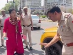 Delhi minister Saurabh Bharadwaj claimed that the vehicle in which Atishi was going home was stopped by the police.