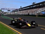Red Bull's Max Verstappen in action during qualifying 