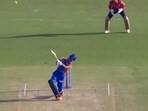Abishek Porel slammed 25 runs in the final over. Abishek Porel slammed 25 runs in the final over.
