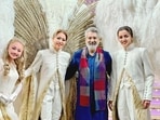 SS Rajamouli with actors in Japan.