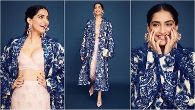 Sonam Kapoor is the ultimate fashionista and is always scoring with her head-turning looks. Just a day ago, she wowed her fans in a white Dior maxi dress and this time she stunned in a breathtaking ensemble. The stylish diva is quite active on social media and her glam Insta-dairies filled with fashion-forward looks are a treasure trove of style inspiration for all her followers. Her latest chic look in a coordinating pastel outfit styled with a blue cape is no exception and is sure to steal your heart. (Instagram/@sonamkapoor) Sonam Kapoor is the ultimate fashionista and is always scoring with her head-turning looks. Just a day ago, she wowed her fans in a white Dior maxi dress and this time she stunned in a breathtaking ensemble. The stylish diva is quite active on social media and her glam Insta-dairies filled with fashion-forward looks are a treasure trove of style inspiration for all her followers. Her latest chic look in a coordinating pastel outfit styled with a blue cape is no exception and is sure to steal your heart. (Instagram/@sonamkapoor)
