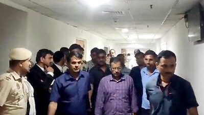 Delhi Chief Minister Arvind Kejriwal at Rouse Avenue Court in New Delhi on Friday. (ANI) Delhi Chief Minister Arvind Kejriwal at Rouse Avenue Court in New Delhi on Friday. (ANI)