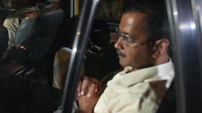 Delhi chief minister Arvind Kejriwal being taken away by ED following his arrest on Thursday. (HT photo) Delhi chief minister Arvind Kejriwal being taken away by ED following his arrest on Thursday. (HT photo)