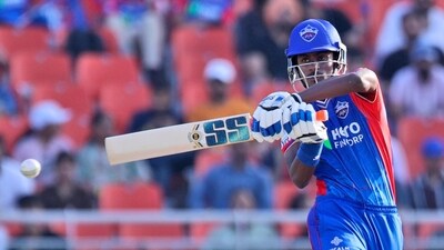 Delhi Capitals' Abhishek Porel bats during the Indian Premier League cricket tournament match between Delhi Capitals and Punjab Kings in Mullanpur, Punjab, India, Saturday, March 23, 2024. (AP Photo/Pankaj Nangia) (AP) Delhi Capitals' Abhishek Porel bats during the Indian Premier League cricket tournament match between Delhi Capitals and Punjab Kings in Mullanpur, Punjab, India, Saturday, March 23, 2024. (AP Photo/Pankaj Nangia) (AP)