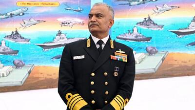 Indian Navy chief Admiral R Hari Kumar said the Houthis have been targeting vessels linked to Israel and ships sailing under the flags of some Western countries (ANI)