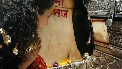 She visited Baglamukhi and Jwala Devi temples, sharing pictures of her visit on her Instagram. (Instagram) She visited Baglamukhi and Jwala Devi temples, sharing pictures of her visit on her Instagram. (Instagram)