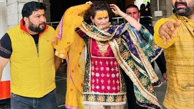 In the pictures, she can be seen dressed in a traditional green, red and gold outfit, with her curls left loose. (Instagram) In the pictures, she can be seen dressed in a traditional green, red and gold outfit, with her curls left loose. (Instagram)