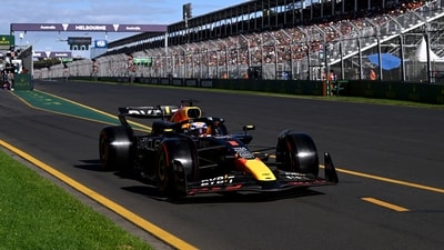 Red Bull's Max Verstappen in action during qualifying (REUTERS)