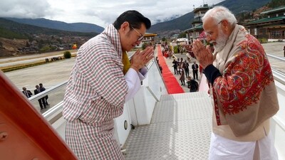 PM Tobgay lauded this gesture, hailing PM Narendra Modi as a "friend and elder brother" whose visit to Bhutan was warmly received by its citizens. (PTI) PM Tobgay lauded this gesture, hailing PM Narendra Modi as a "friend and elder brother" whose visit to Bhutan was warmly received by its citizens. (PTI)