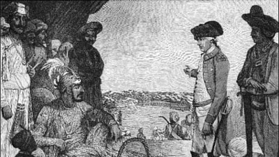 Shah Alam II, Mughal Emperor of India, reviewing the East India Company's troops, painted 1781. An illustration from A Short History of the English People, by John Richard Green, illustrated edition, Volume IV, Macmillan and Co, London, New York, 1894. (Tilly Kettle/A Short History of the English People"/ Wikimedia Commons) Shah Alam II, Mughal Emperor of India, reviewing the East India Company's troops, painted 1781. An illustration from A Short History of the English People, by John Richard Green, illustrated edition, Volume IV, Macmillan and Co, London, New York, 1894. (Tilly Kettle/A Short History of the English People"/ Wikimedia Commons)
