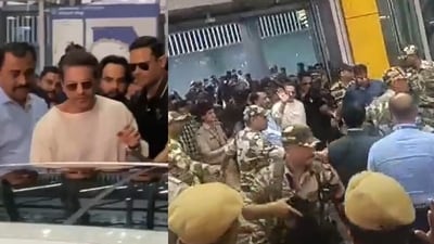 Shah Rukh Khan's fans were thrilled to see him in Kolkata for the IPL (X) Shah Rukh Khan's fans were thrilled to see him in Kolkata for the IPL (X)