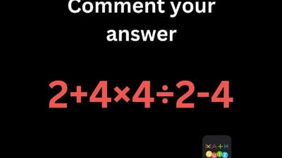 This question was posted on Instagram by the handle 'Math Quiz, Game and Puzzles'. This question was posted on Instagram by the handle 'Math Quiz, Game and Puzzles'.