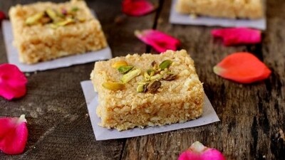Kalakand (South India): A creamy and rich dessert, Kalakand is a milk-based sweet flavored with cardamom and garnished with nuts. This South Indian delicacy offers a luscious treat to complement the festive spirit of Holi.&nbsp; (File Photo)