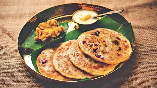 Puran Poli (Maharashtra): A traditional Maharashtrian dish, Puran Poli is a sweet flatbread stuffed with a mixture of chana dal, jaggery, and spices. Served with ghee, this dish embodies the essence of Holi feasting in Maharashtra.&nbsp;(File Photo)