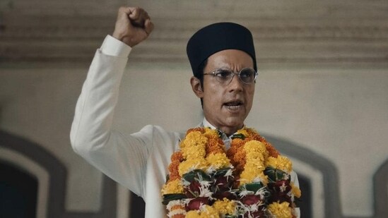 Randeep Hooda plays Vinayak Damodar Savarkar in Swatantra Veer Savarkar.