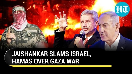 JAISHANKAR SLAMS ISRAEL, HAMAS OVER GAZA WAR