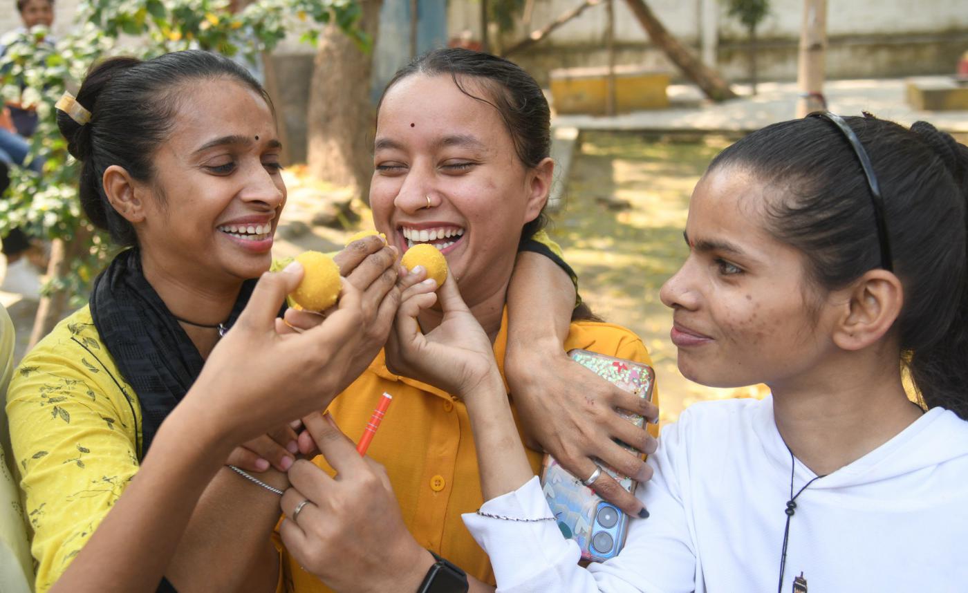 Bihar board 12th result 2024 live updates: Students celebrating after results Bihar board 12th result 2024 live updates: Students celebrating after results