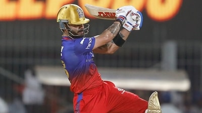 Royal Challengers Bengaluru's Virat Kohli plays a shot (ANI ) Royal Challengers Bengaluru's Virat Kohli plays a shot (ANI )
