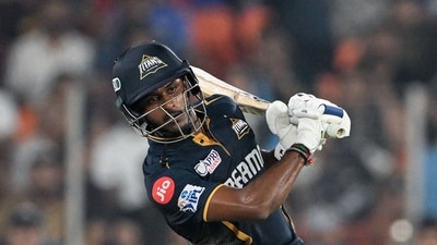 GT's good start was then pushed back further by spinners Piyush Chawla and Shams Mulani, with the former dismissing captain Shubman Gill on 31 off 22. GT were then buoyed by some strong knocks from Sai Sudharsan, who scored 45 off 39 along with Azmatullah Omarzai and David Miller. (AFP) GT's good start was then pushed back further by spinners Piyush Chawla and Shams Mulani, with the former dismissing captain Shubman Gill on 31 off 22. GT were then buoyed by some strong knocks from Sai Sudharsan, who scored 45 off 39 along with Azmatullah Omarzai and David Miller. (AFP)
