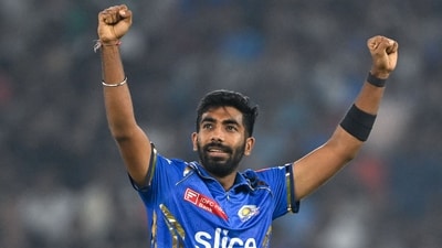 Bumrah returned in the 17th over to dismiss Miller and Sudharsan. He ended up with extraordinary figures of 3/14 in his first IPL match since 2022. (AFP) Bumrah returned in the 17th over to dismiss Miller and Sudharsan. He ended up with extraordinary figures of 3/14 in his first IPL match since 2022. (AFP)