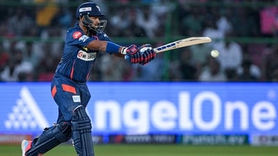 Chasing 194, LSG could only reach 173/6 in 20 overs, despite an unbeaten half-century from Nicholas Pooran (64*). (AFP) Chasing 194, LSG could only reach 173/6 in 20 overs, despite an unbeaten half-century from Nicholas Pooran (64*). (AFP)