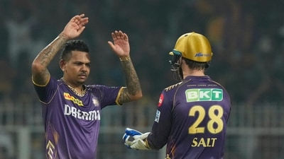 Sunil Narine in action for KKR. (AP) Sunil Narine in action for KKR. (AP)