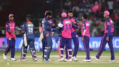 Rajasthan Royals began their IPL 2024 campaign with a 20-run victory against Lucknow Super Giants, on Sunday in Jaipur. (AP) Rajasthan Royals began their IPL 2024 campaign with a 20-run victory against Lucknow Super Giants, on Sunday in Jaipur. (AP)