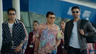 Pratik Gandhi, Divyenndu, and Avinash Tiwary in a still from Madgaon Express. Pratik Gandhi, Divyenndu, and Avinash Tiwary in a still from Madgaon Express.