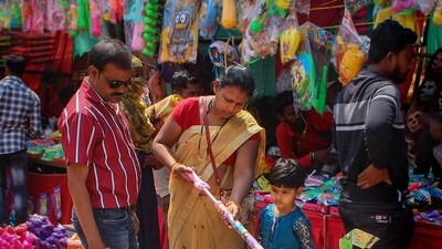 Streets across the country are adorned with lights and colors to celebrate Holi. The festival is marked by grand celebrations and enthusiasm every year throughout the nation. (PTI) Streets across the country are adorned with lights and colors to celebrate Holi. The festival is marked by grand celebrations and enthusiasm every year throughout the nation. (PTI)