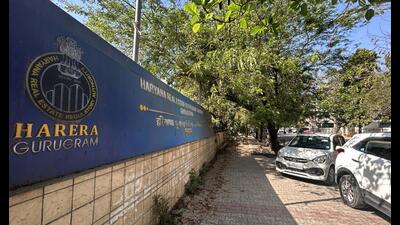 The Gurugram bench of the Haryana Real Estate Regulatory Authority (HRERA) has taken action against 20 developers for violating norms and seized their security deposit. (Parveen Kumar/HT PHOTO) The Gurugram bench of the Haryana Real Estate Regulatory Authority (HRERA) has taken action against 20 developers for violating norms and seized their security deposit. (Parveen Kumar/HT PHOTO)