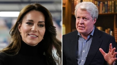 Princess Diana's brother Charles Spencer has hailed Kate Middleton's "incredible strength and poise" after cancer diagnosis speech (AP Photo/Frank Augstein, Pool, File, Photo by JEFF OVERS / BBC / AFP) Princess Diana's brother Charles Spencer has hailed Kate Middleton's "incredible strength and poise" after cancer diagnosis speech (AP Photo/Frank Augstein, Pool, File, Photo by JEFF OVERS / BBC / AFP)