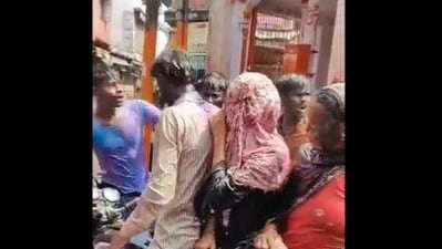 Bijnor Police arrested one after a video showing how Holi revellers harassed a man and two women went viral.