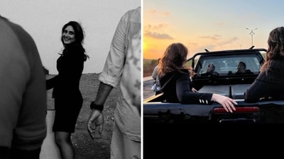 Kareena Kapoor in the new BTS pictures from the shoot.
