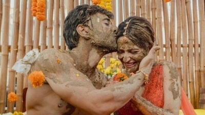 Pulkit Samrat and Kriti Kharbanda shared pictures from their haldi ceremony Pulkit Samrat and Kriti Kharbanda shared pictures from their haldi ceremony